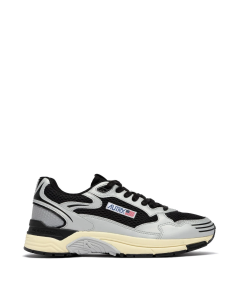 Schuhe AUTRY Hyperway Kunstleder Mesh Weiß Silber Schwarz