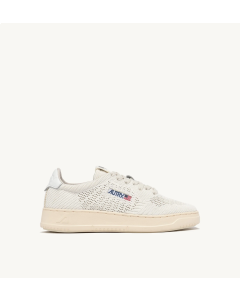 Schuhe AUTRY Medalist Easeknit Low Aus Stoff Elfenheinfarbe 
