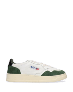 Schuhe AUTRY Medalist Low aus Wildleder und Ziegenleder in Weiß/Grün