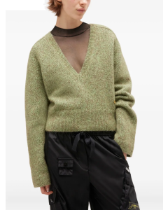 Pullover GANNI Brushed V-Neck