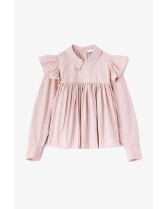Bluse GANNI Rosa Rüschenbluse