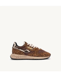 Schuhe AUTRY Reelwind Low Nylon u. WIldleder Leopard u. Summer Sandbloom