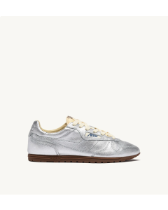 Schuhe AUTRY Windspin Aus Laminiertem Leder In Silber