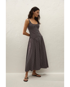 Kleid FAITHFULL Olas Pinstripe