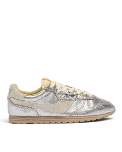 Schuhe AUTRY Windspin Wildleder Leder Silber 