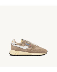 Schuhe AUTRY Reelwind Low Nylon und Wildleder in Pepper und Weiß