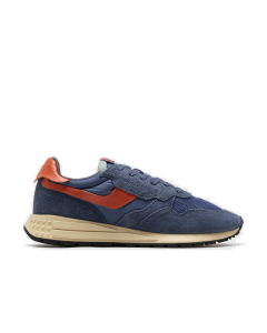 Schuhe AUTRY Low Sneaker in Blue and Koi Suede and Nylon