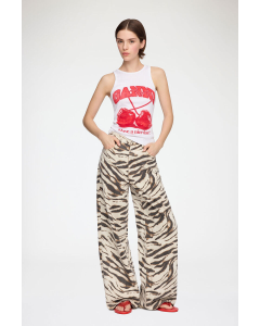 Jeans GANNI Lari Zebra Denim