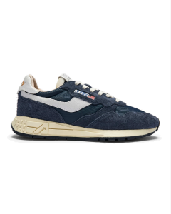 Schuhe AUTRY Low Sneaker in Navy and White Suede and Nylon