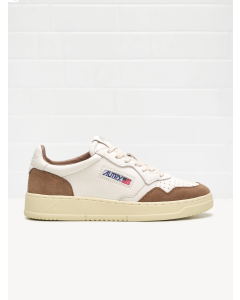 Schuhe AUTRY Medalist Low aus Wildleder und Ziegenleder in Weiß/Suede