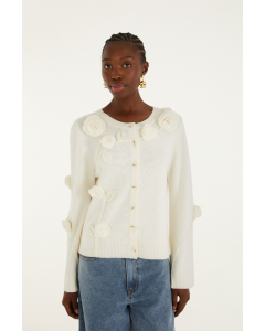 Weste FARM RIO 3D Flower Buttoned 