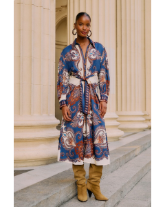 Kleid FARM RIO Arabesque Scarf Lenzing™ Lcovero™ Viscose Midi