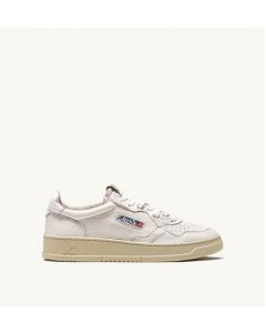 Schuhe AUTRY Medalist Man Low Sneakers In Goat Leather White 