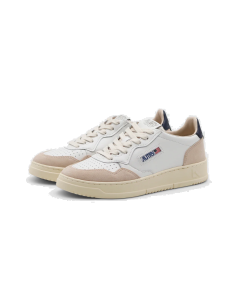 Schuhe AUTRY Medalist Women Low Sneaker in Leather & Suede White & Black  
