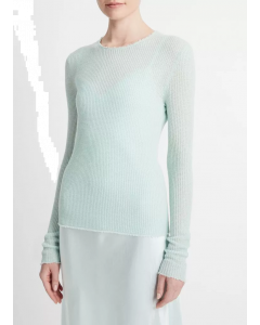 Pullover VINCE Waffle-Stitched Cashmere-Silk