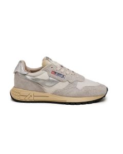 Schuhe AUTRY Reelwind Low Wildleder und Nylon in White/Silver