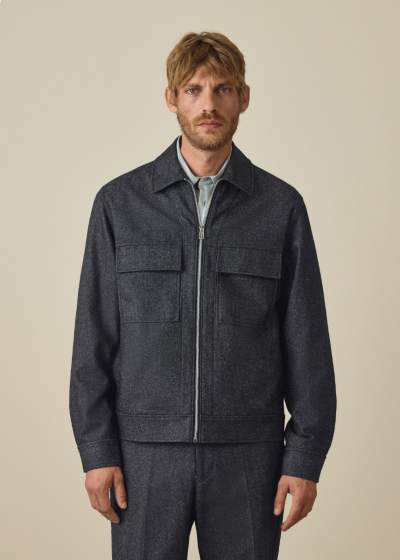 Jacke PAUL SMITH Cotton Blend Flannel Zip