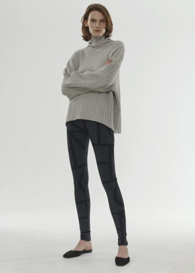 Legging TÔTEME Leon Black Monogram