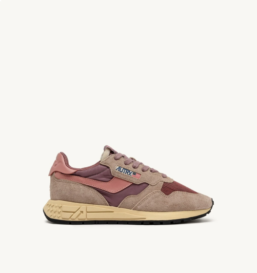 Schuhe AUTRY Reelwind Low Nylon/Wildleder/Leder Rose/Desert/Sand