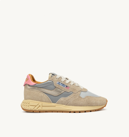Schuhe AUTRY Reelwind Low Nylon Wildleder Silver Platinum Reflective