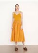 Rock VINCE Smocked-Waist Gathered Skirt