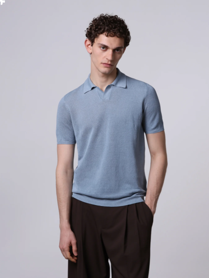 Strickpolo ROBERTO COLLINA  Piqué
