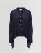 Hemd ALPHA STUDIO Pleated Rounded-Hem Shirt