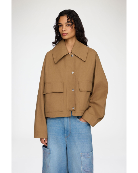 Jacke GANNI Brown Canvas