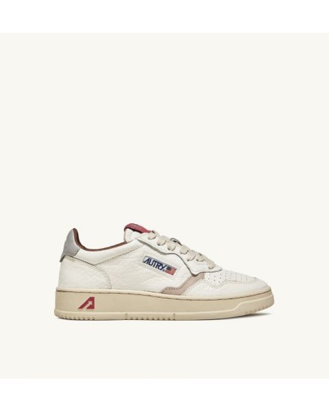 Schuhe AUTRY Medalist Woman Low Sneakers In Leather Grey Bubble