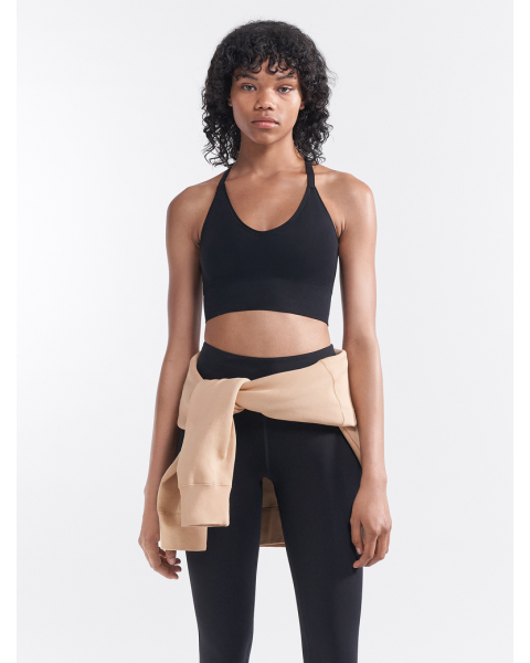 Top FILIPPA K Crossback Seamless Support Bra Black