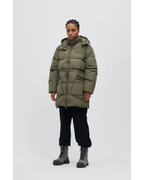 Jacke GANNI Recycled Polyester Oversized Puffer Midi Jacket