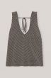 Top GANNI Printed Crepe Top Tannin