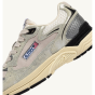 Schuhe AUTRY Hyperway Kunstleder Mesh Weiß Silber Schwarz