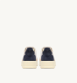 Sneaker AUTRY Medalist Low Tricolor Wildleder Weiß Sand und Blau