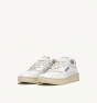 Schuhe AUTRY Medalist Woman Low Sneakers In Leather White Silver