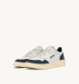 Schuhe AUTRY Medalist Low Leder Weiß Wildleder Borgogna