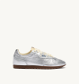 Schuhe AUTRY Windspin Aus Laminiertem Leder In Silber