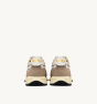 Schuhe AUTRY Reelwind Low Nylon und Wildleder in Pepper und Weiß
