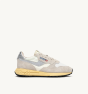 Schuhe AUTRY Reelwind Low Wildleder und Nylon in White/Silver