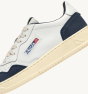 Schuhe AUTRY Medalist Low Leder Weiß Wildleder Borgogna