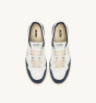 Schuhe AUTRY Medalist Low Leder Weiß Wildleder Borgogna