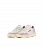 Schuhe AUTRY Medalist Low aus Wildleder und Ziegenleder in Weiß/Powder