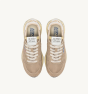 Schuhe AUTRY Reelwind Low Nylon und Wildleder in Pepper und Weiß