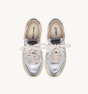 Schuhe AUTRY Medalist Low Super Vintage aus Leder in Metallic-Silber