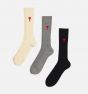 Socken AMI PARIS Ami Three Pack Ami de Coeurs Socks