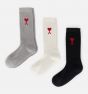 Socken AMI PARIS Three-pack Ami de Coeur Socks