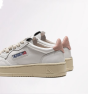 Schuhe AUTRY Medalist Woman Low Sneakers In Leather White Pink