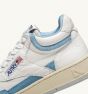 Schuhe AUTRY Medalist Woman Open Mid Leather & Mesh White Sky