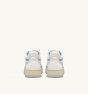 Schuhe AUTRY Medalist Woman Open Mid Leather & Mesh White Sky
