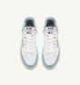Schuhe AUTRY Medalist Woman Open Mid Leather & Mesh White Sky